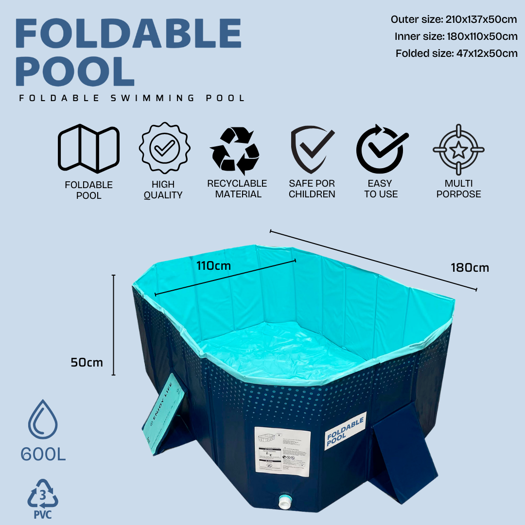 Piscina portátil plegable tamaño M