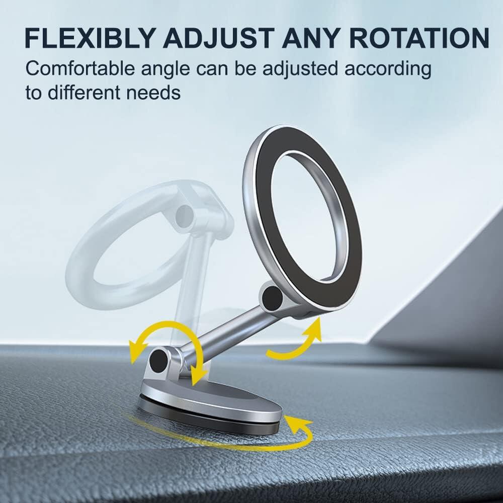 soportes magnético de tablero para auto con rotación de 360°