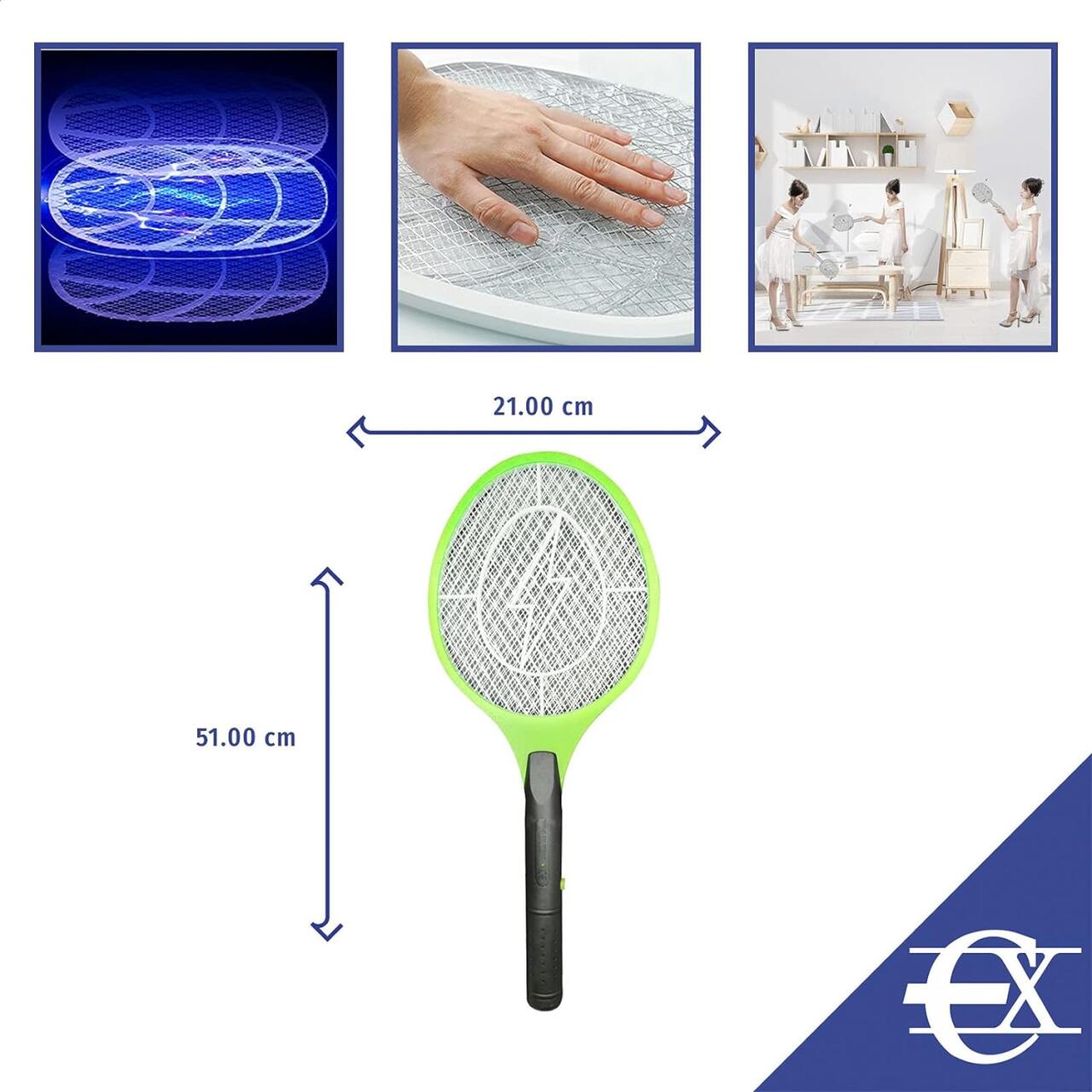 Raqueta Matamoscas Eléctrica - ¡Adiós Bichos Al Instante!
