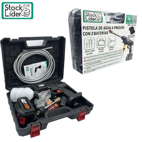 Pistola de Agua a Presión con 2 Baterías - ¡Limpieza Fácil!