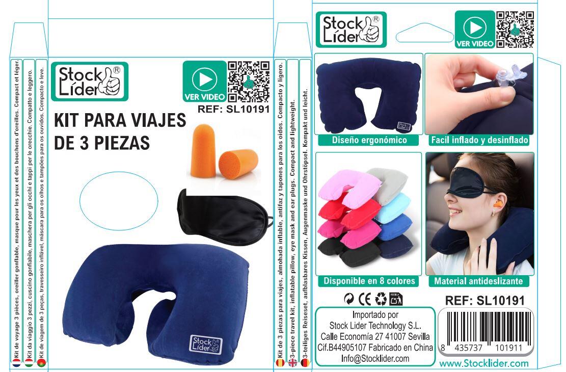 Kit de Almohada de Viaje 3 en 1: Comodidad Extrema al Viajar