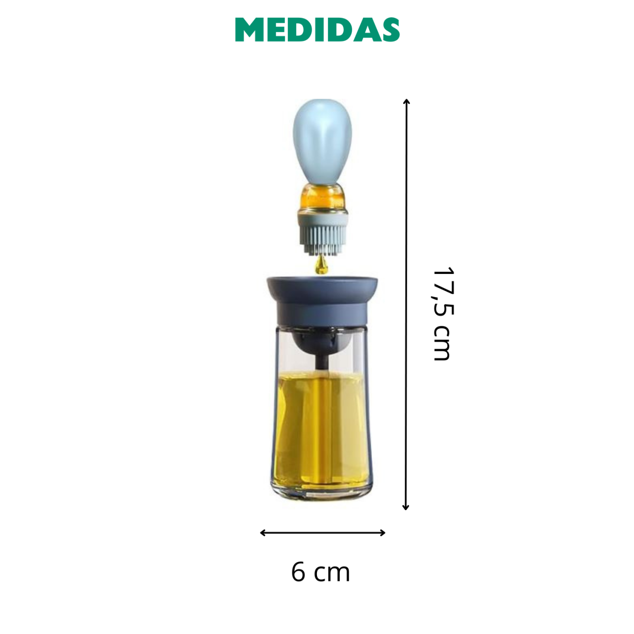 PACK Pulverizador de aceite y Bote aceite con brocha + caja