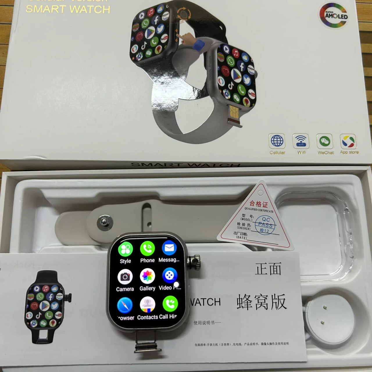 Smartwatch CD20 con ranura SIM para llamadas independientes.