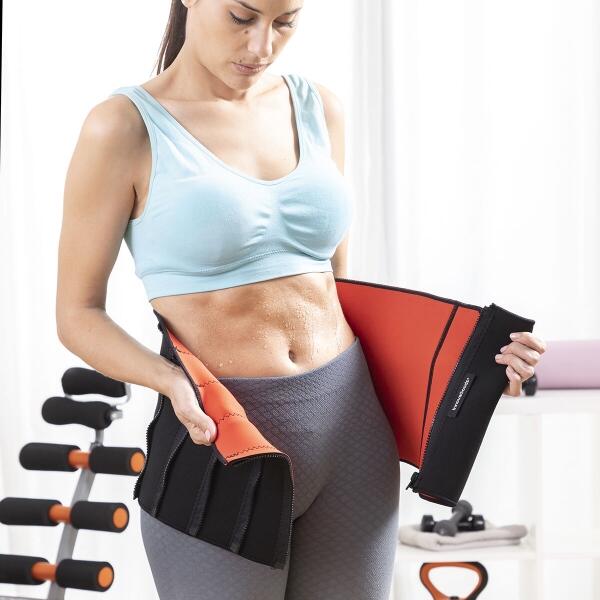 Faja negra deportiva con efecto sauna