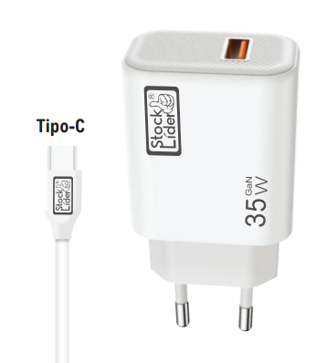 Cargador USB + Cable Tipo C | Carga Rápida y Segura
