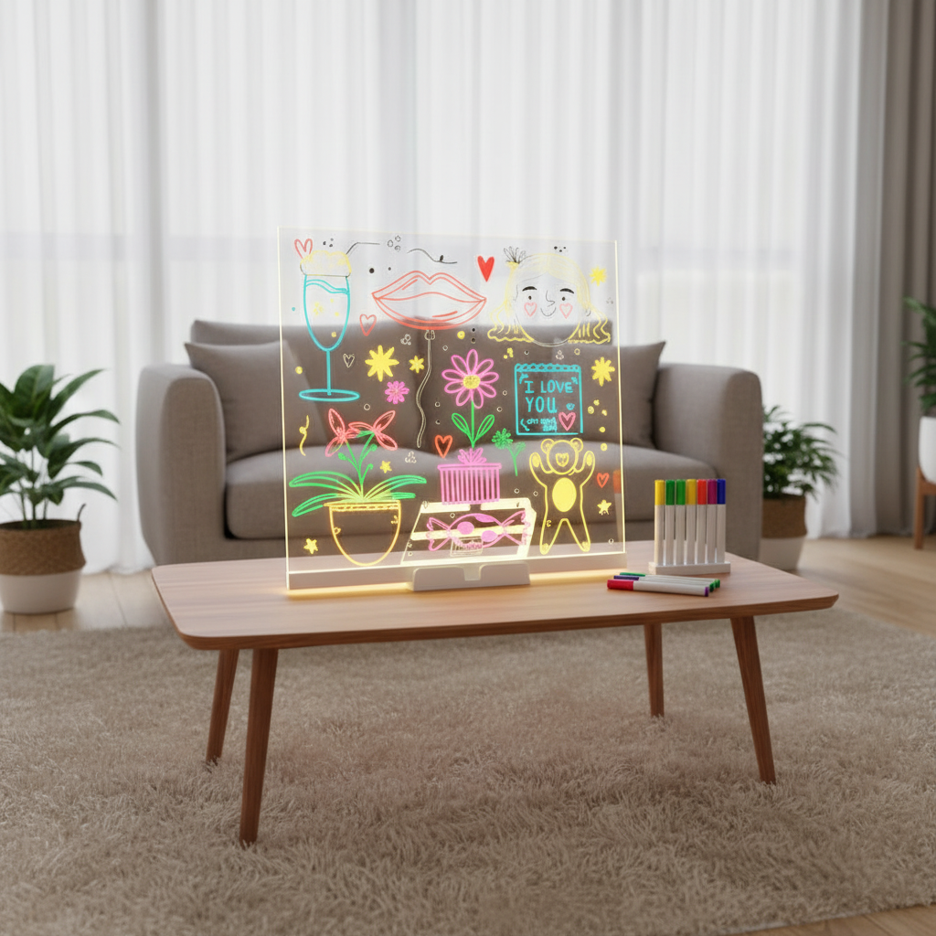 Pizarra con luz LED 20x30 - lifestyle