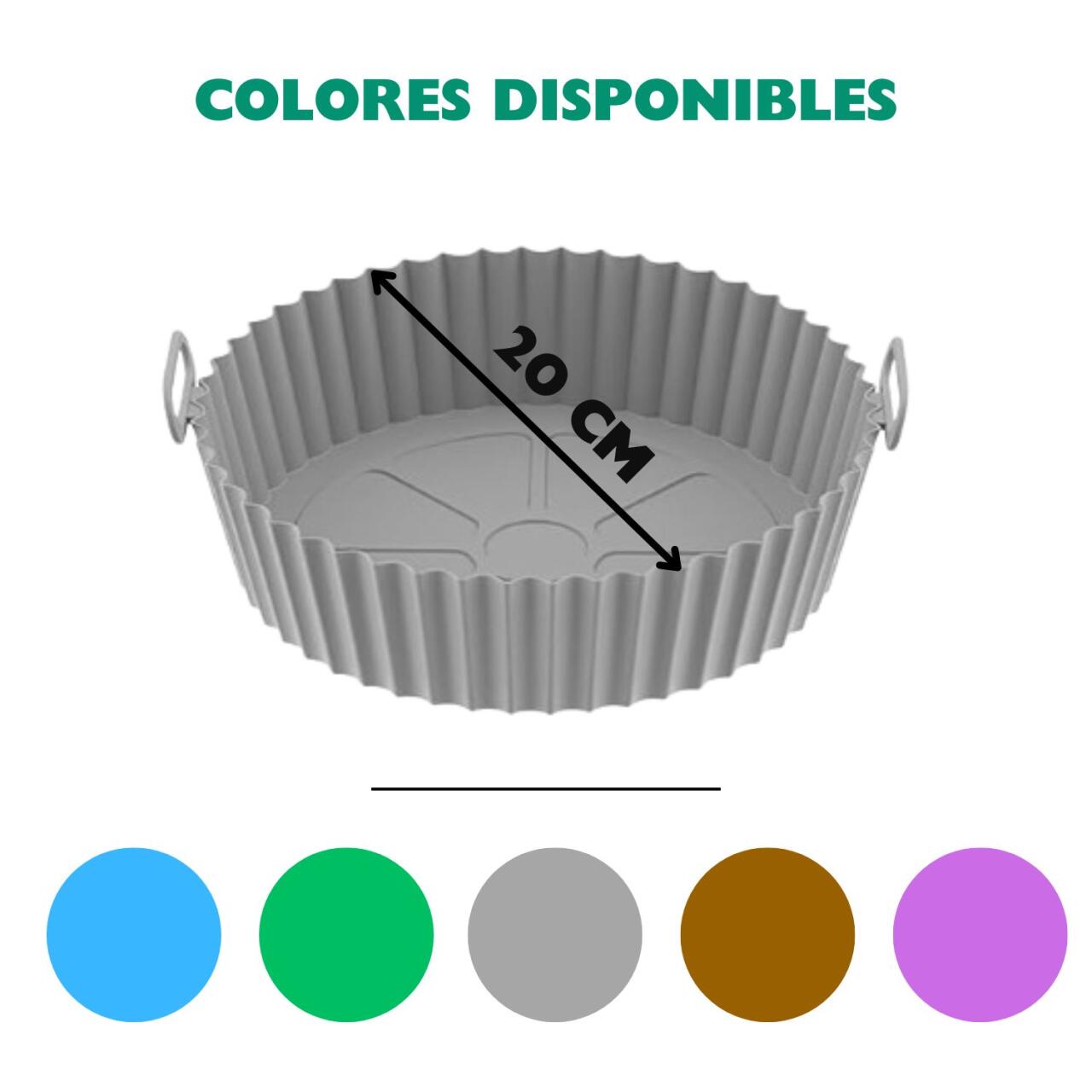 Bandeja de Silicona para Air Fryer - Cocina más Sano y Fácil