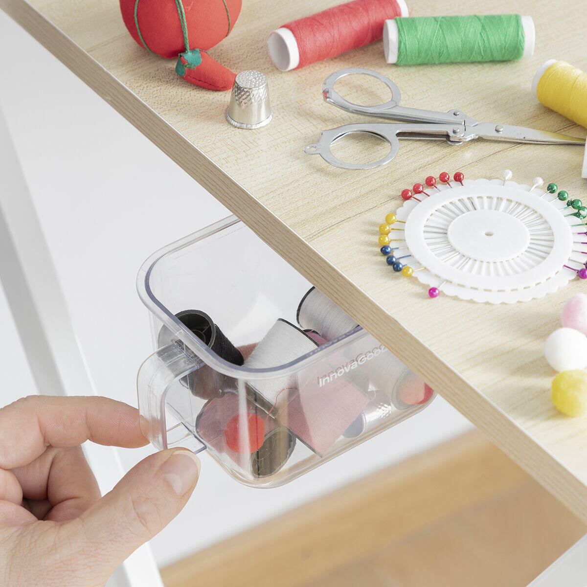 Recipientes de Cocina Adhesivos Extraíbles Handstore InnovaGoods 2 Unidades