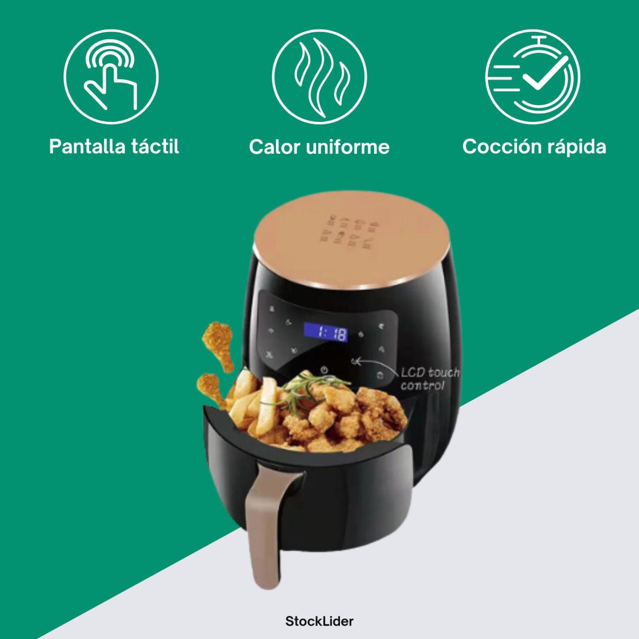 Freidora de Aire 6L: Cocina Sano y Rápido | Envío Gratis