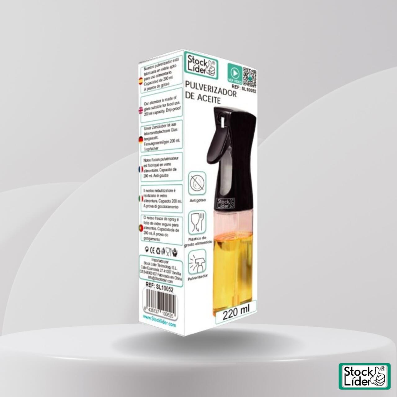 Pulverizador de Aceite y Vinagre con Caja - Cocina Saludable