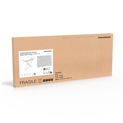 Tendedero Eléctrico Plegable con Alas, Pantalla Táctil, Temporizador y Control de Temperatura Warmmat InnovaGoods 230 W 20 Barra