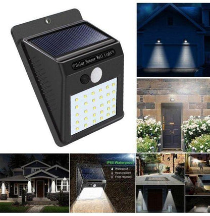 Foco Solar LED-30 con Sensor: Luz potente y ahorro energético