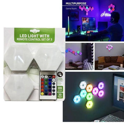 Set de 3 Luces LED Colores con Mando - Envío Gratis