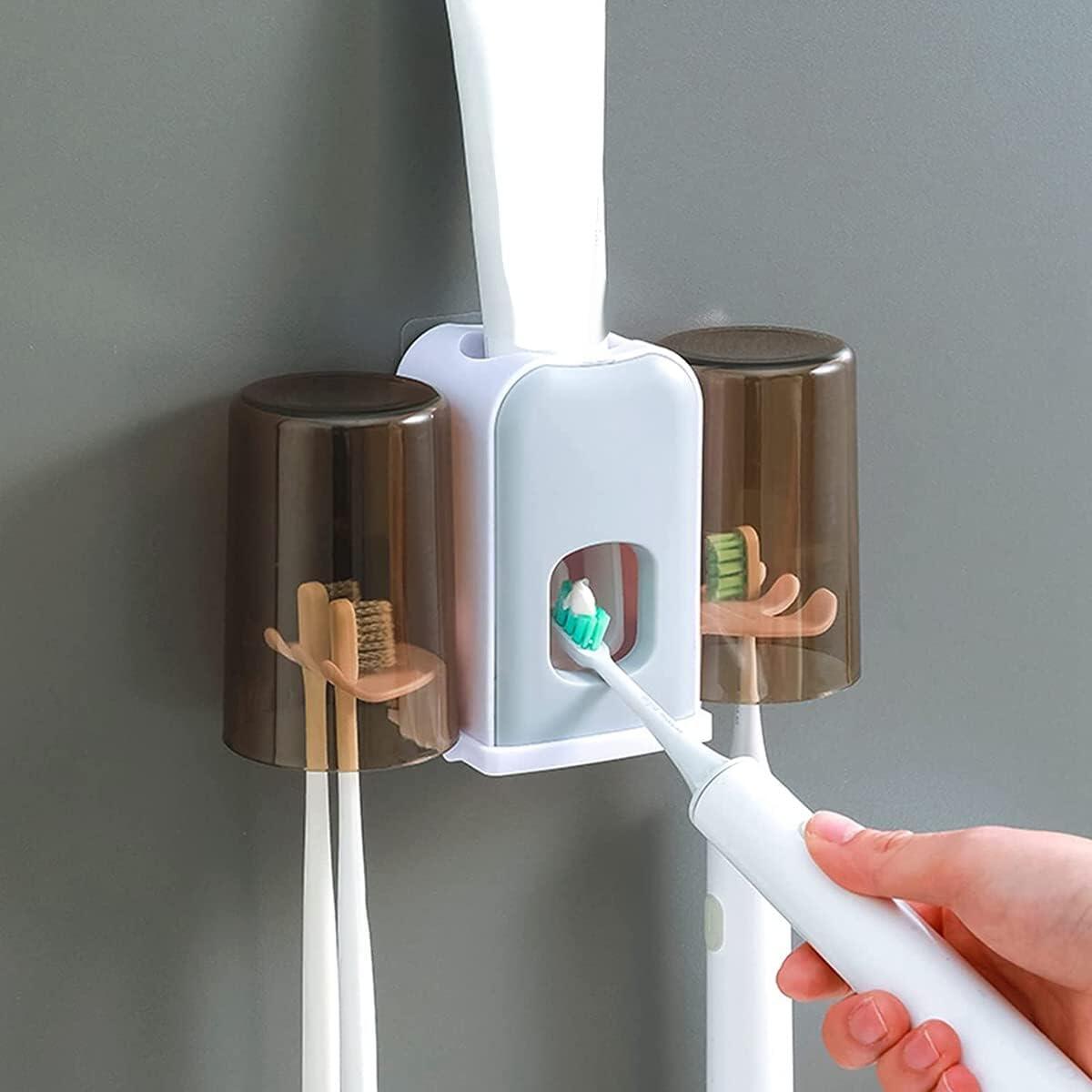 Soporte de Cepillo de Dientes con Dispensador Automático de Pasta