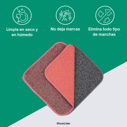 Paño Limpieza Doble Cara Microfibra-Alambre | Hogar y Cocina