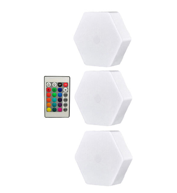 Set de 3 Luces LED Colores con Mando - Envío Gratis