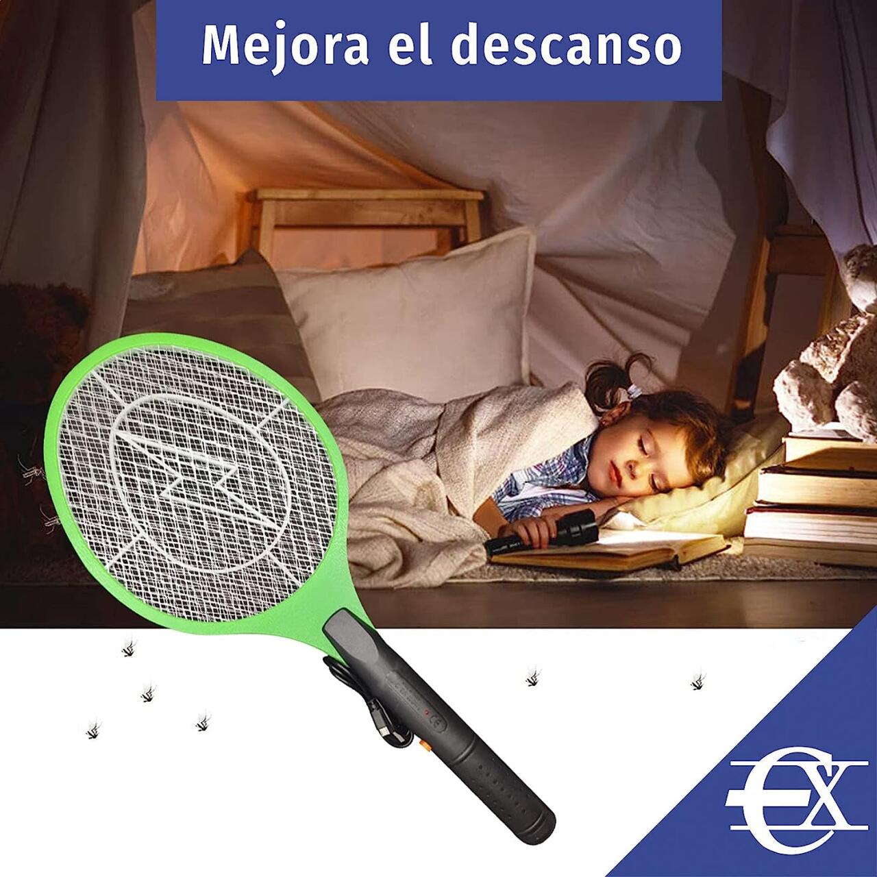Raqueta Matamoscas USB Recargable - ¡Adiós Mosquitos!
