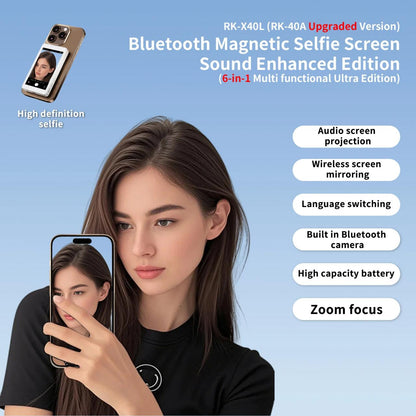 Pantalla de Selfie Magnética Inalámbrica para Smartphone