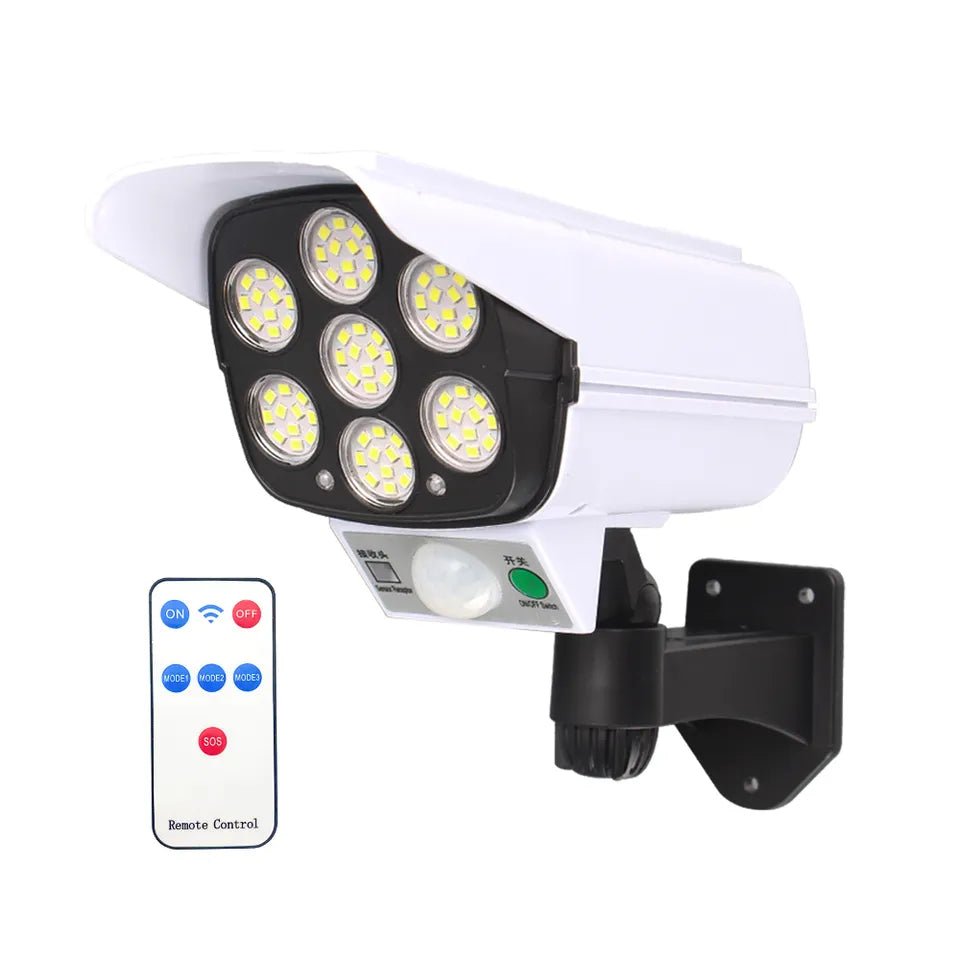 Foco LED Simulador de Cámara con Mando - Protección Inteligente
