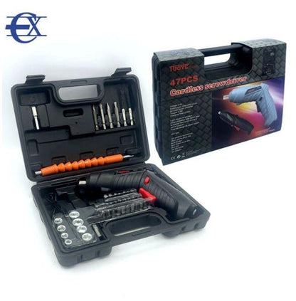 MALETIN DESTORNILLADOR ELECTRICO 47PCS CON CAJA