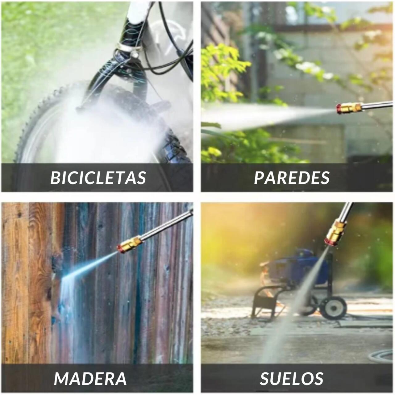 Pistola de Agua a Presión con 2 Baterías - ¡Limpieza Fácil!
