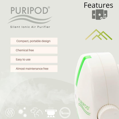 Purificador ionizador compacto