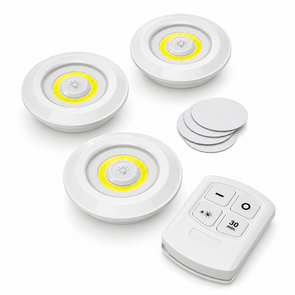 PACK 3 LUCES LED CON MANDO