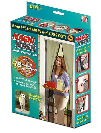 Mosquitera Magnética para Puerta con Cierre Automático