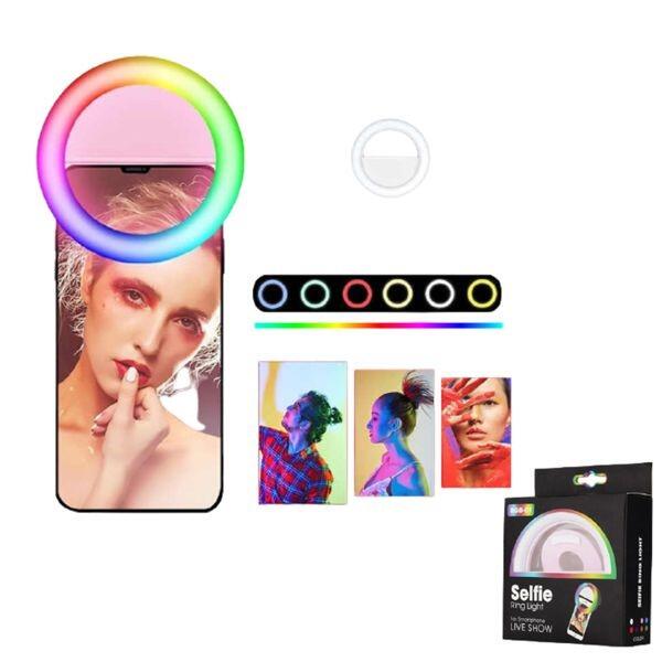 Aro de Luz LED RGB para Móvil | Fotos Perfectas al Instante