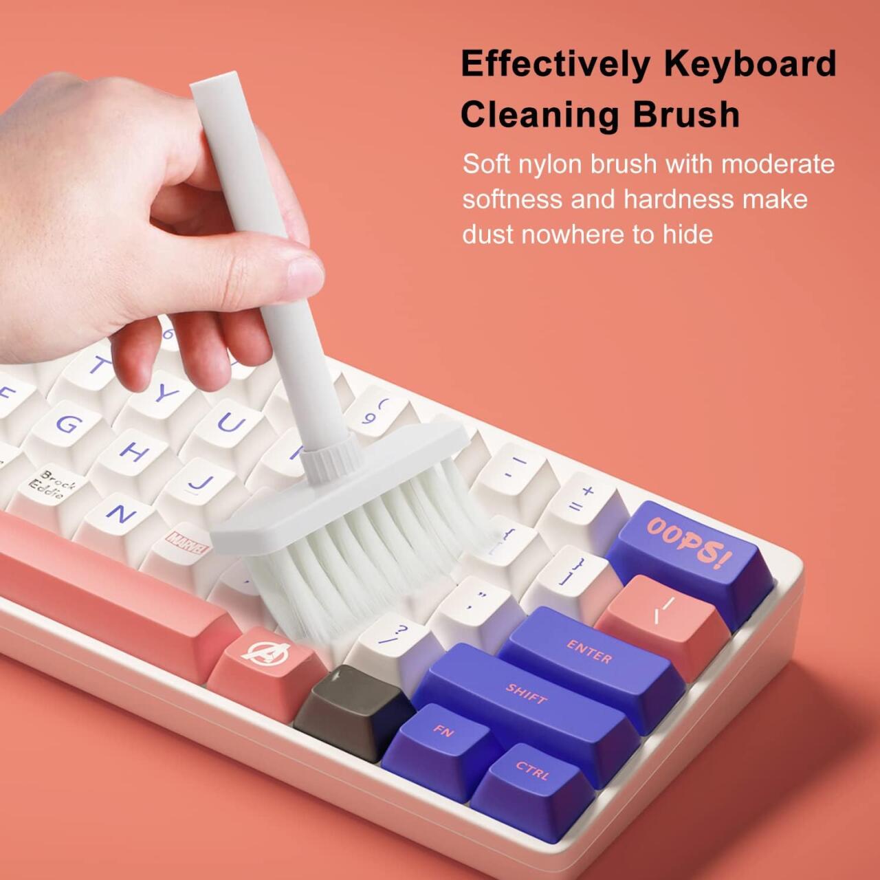 Cepillo Limpieza Teclado Auricular 5 en 1 | STOCK LIDER