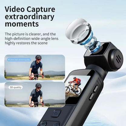 Cámara Digital de Bolsillo 4K – Rotación 270°, WiFi, Estabilización y Grabación en Movimiento