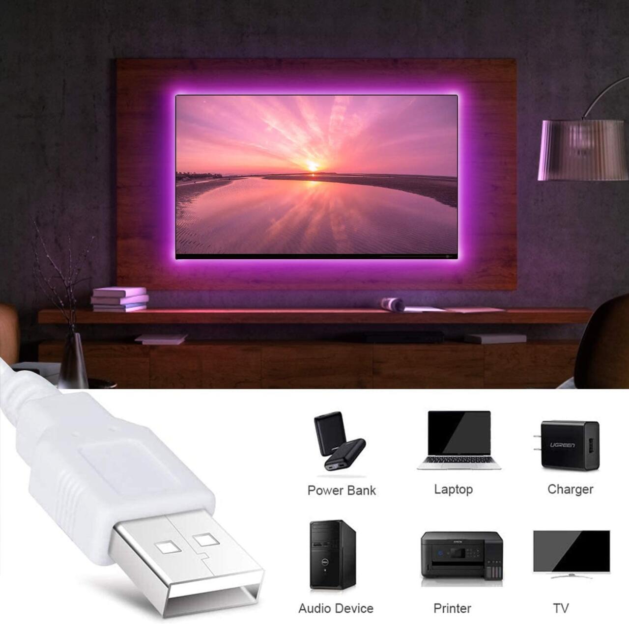 Tira LED RGB 5M con Mando y App | Iluminación Inteligente