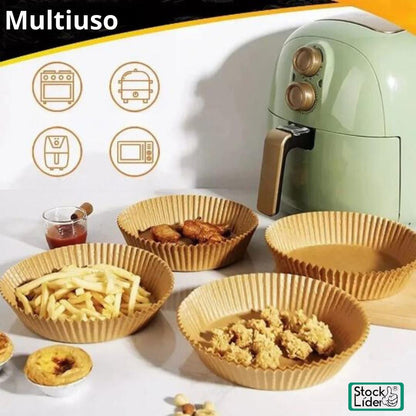 Papel Redondo Freidora de Aire: Cocina Limpio y Fácil