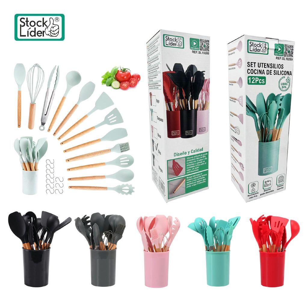 Set Utensilios Silicona Cocina 12PCS | Antiadherente y Duradero