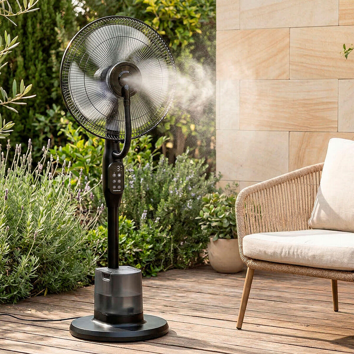 Ventilador de Pie Nebulizador con Mando a Distancia Sprair InnovaGoods