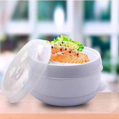 Cazuela Para Microondas De Cocina Al Vapor