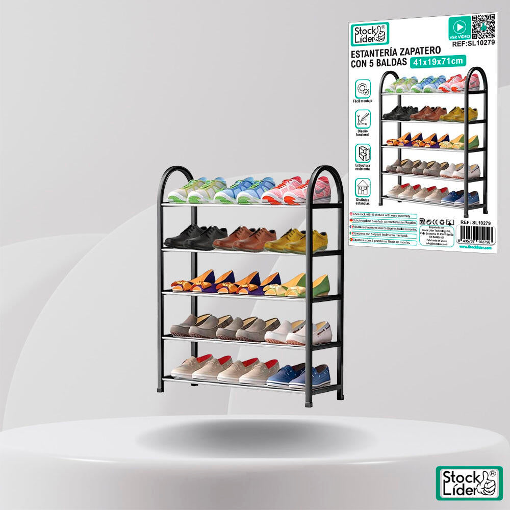 Estantería Zapatero 5 Baldas - ¡Organiza tu Hogar con Estilo!