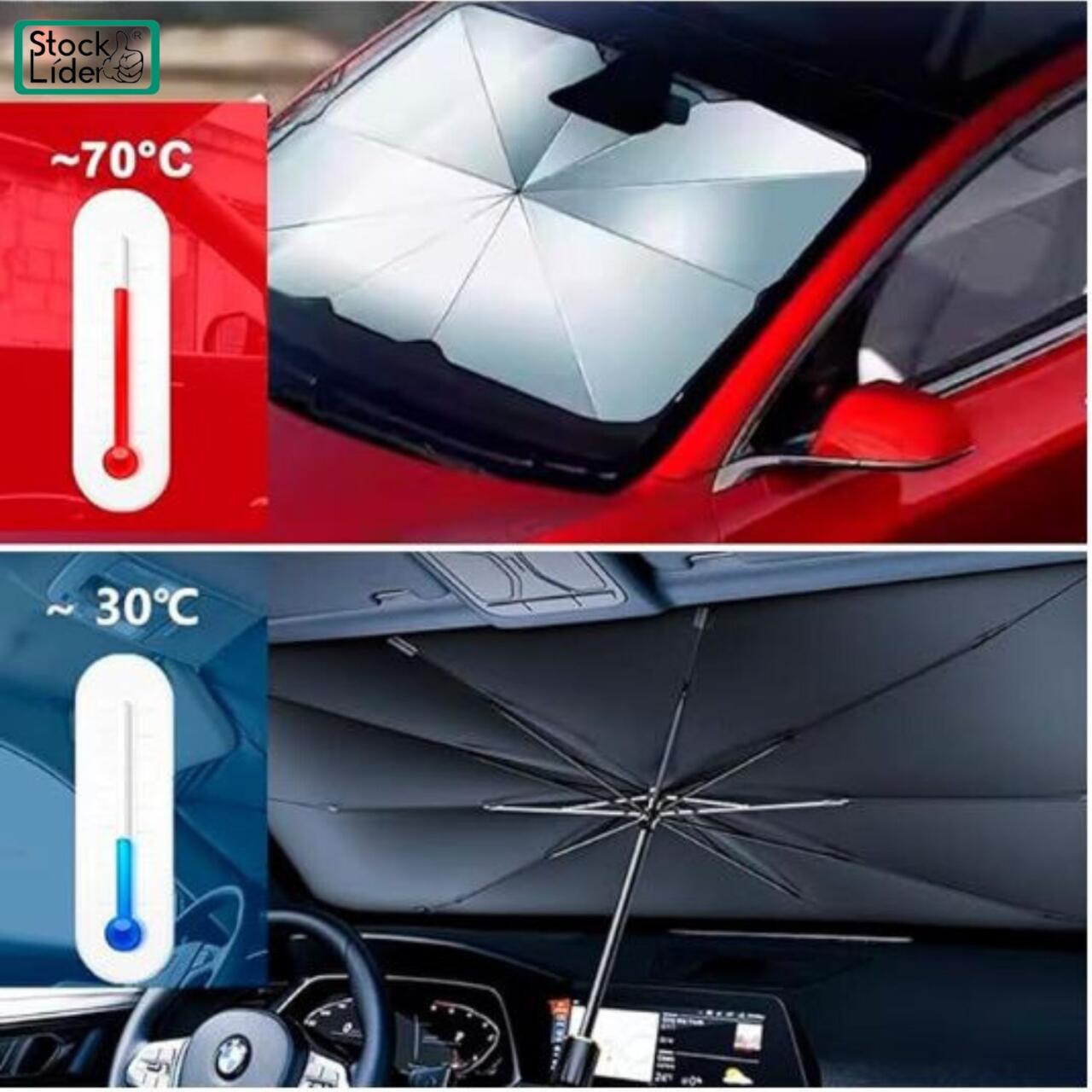 Parasol Paraguas Coche: Protege tu Interior y Reduce el Calor