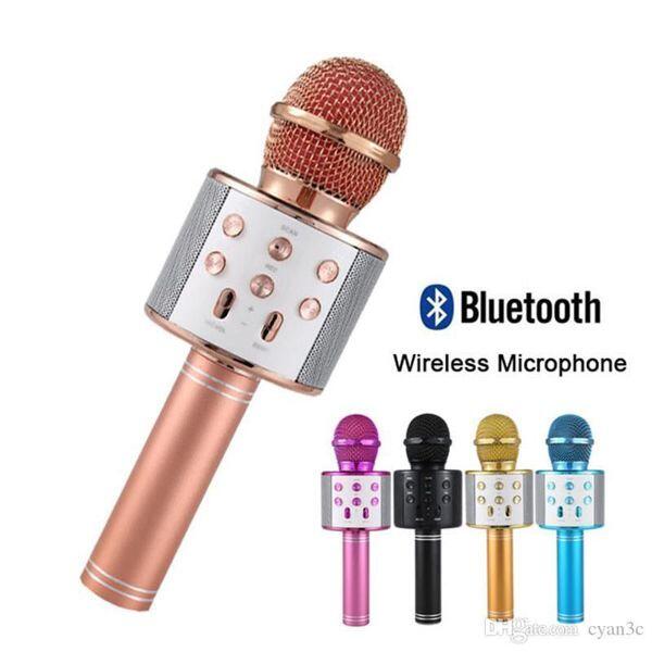 MICROFONO WS-858 | Karaoke Portátil con Calidad de Sonido Superior