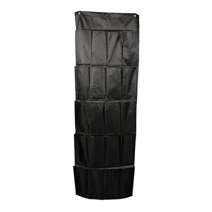 Organizador De Zapatos Y Otras Complementos,  Colgante Sobre La Puerta 20 Bolsillos Color Negro