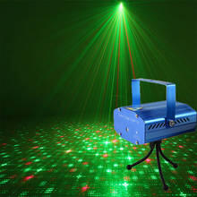 Proyector de luz LED para escenario, miniluces láser activadas por sonido, Control remoto, Flash para DJ