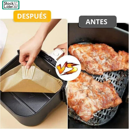 Papel Redondo Freidora de Aire: Cocina Limpio y Fácil
