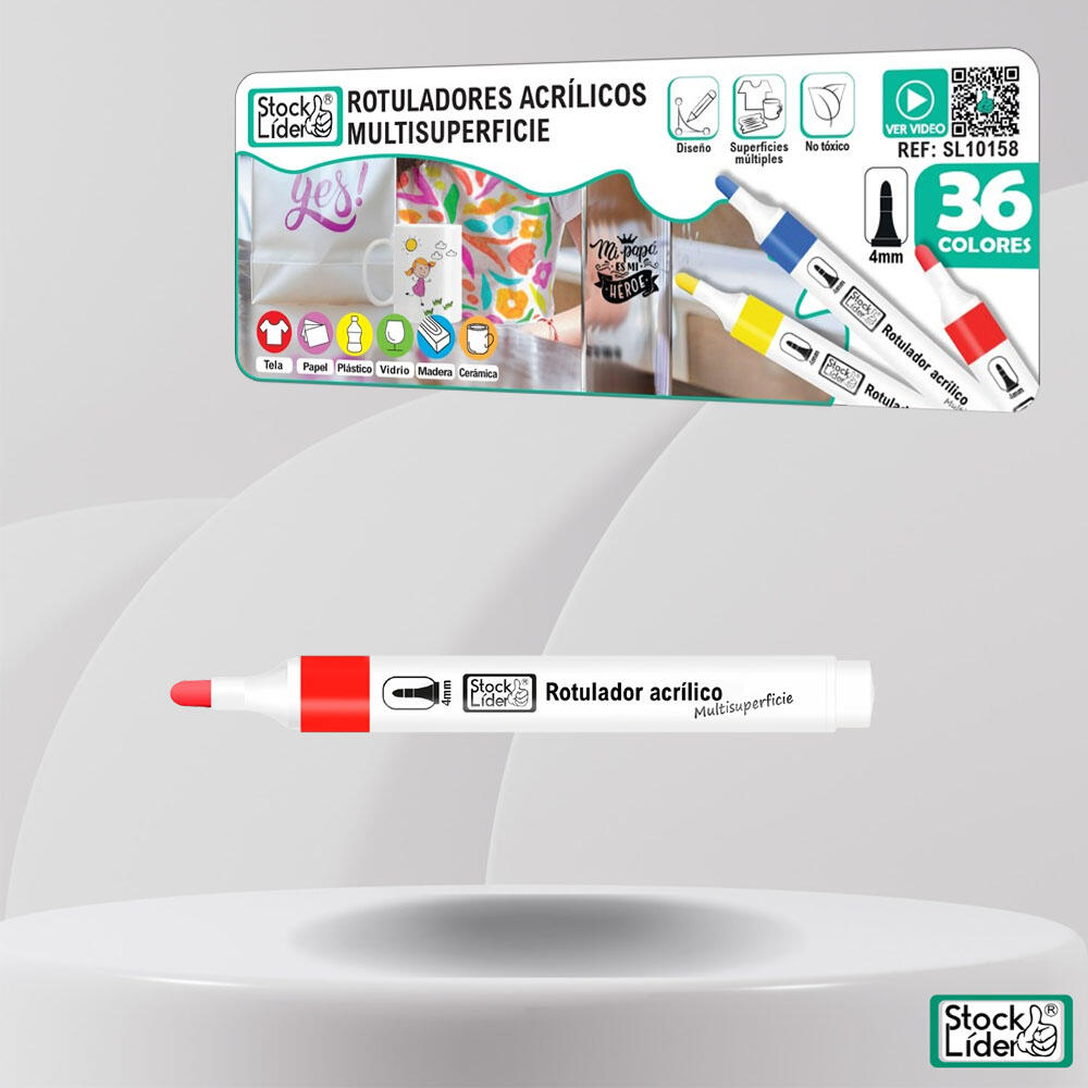 Rotuladores Acrílicos 36pcs - Colores Vibrantes para tu Arte