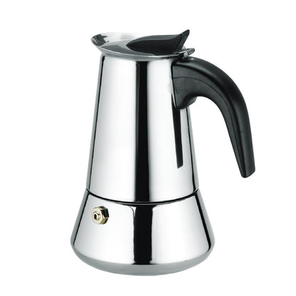 Cafetera Italiana De Acero Inoxidable 12 Tazas Inducción