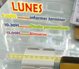 Pizarra con luz LED 20x20