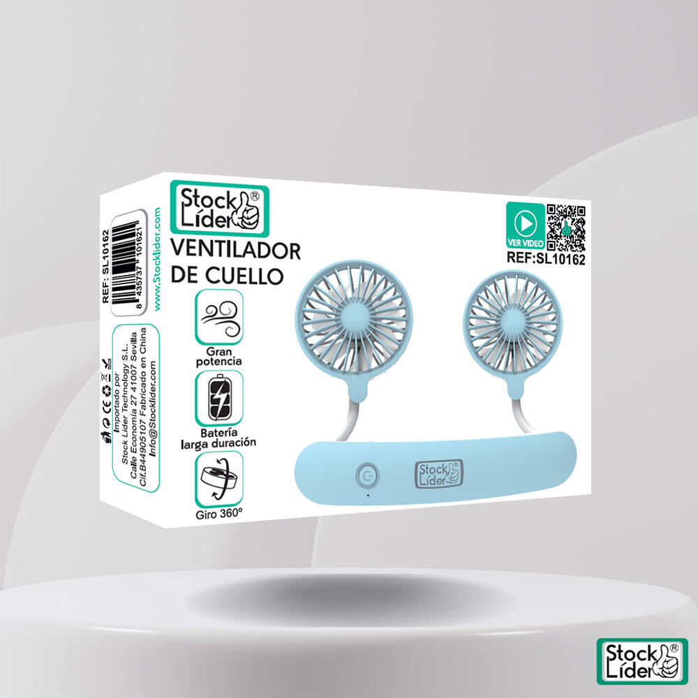 Ventilador de Cuello con Aspas | Frescor Personal Instantáneo