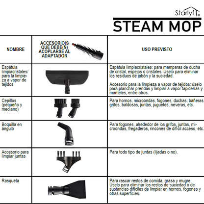 Mopa a vapor multifunción