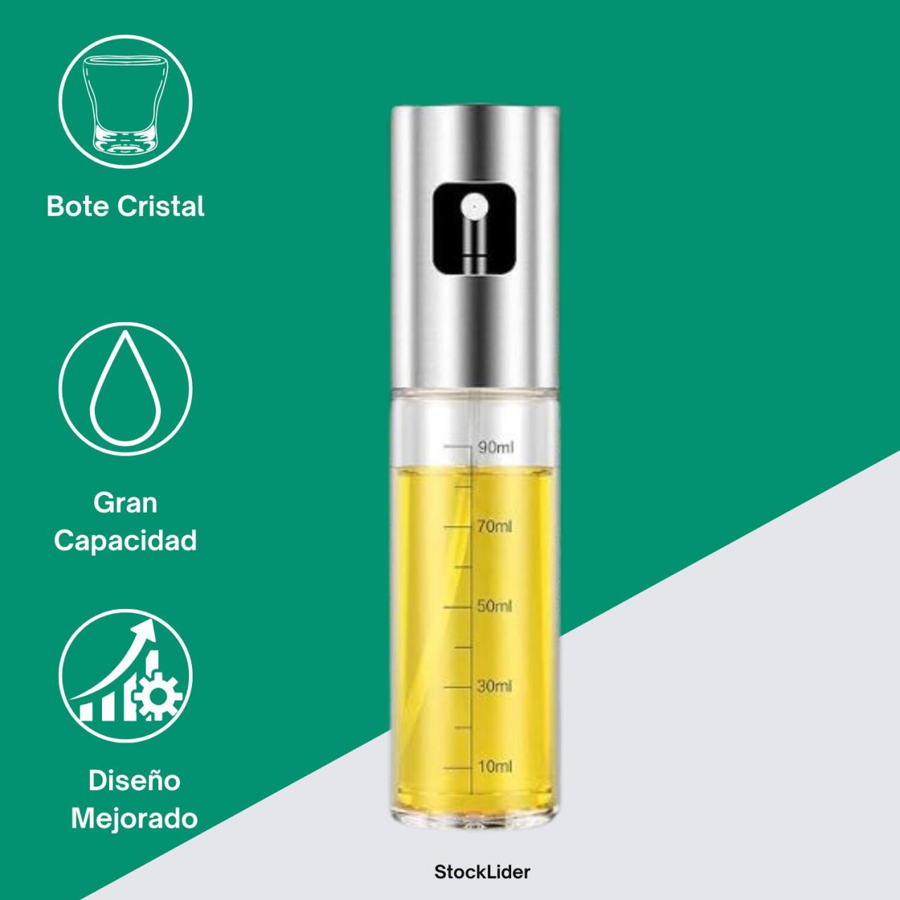 Pulverizador de Aceite con Caja | Cocina Saludable y Fácil