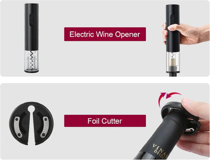 Abridor de Vino Eléctrico (Pack 4ud) – Abre fácil y rápido