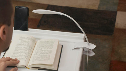 Lámpara LED Portátil con Pinza y Cuello Flexible 360º